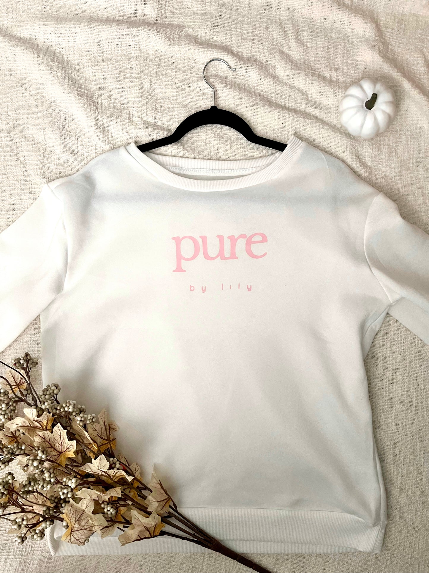 Pretty & PURE White Crewneck