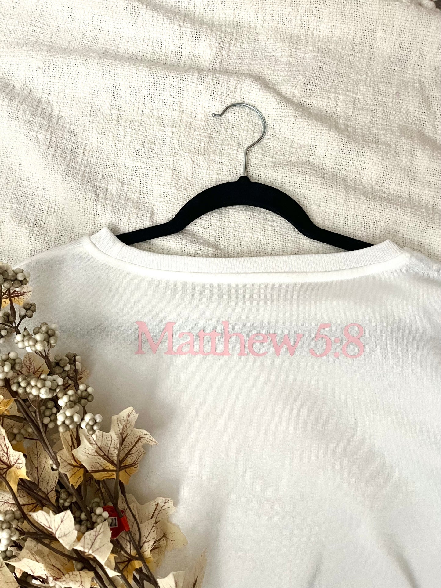 Pretty & PURE White Crewneck