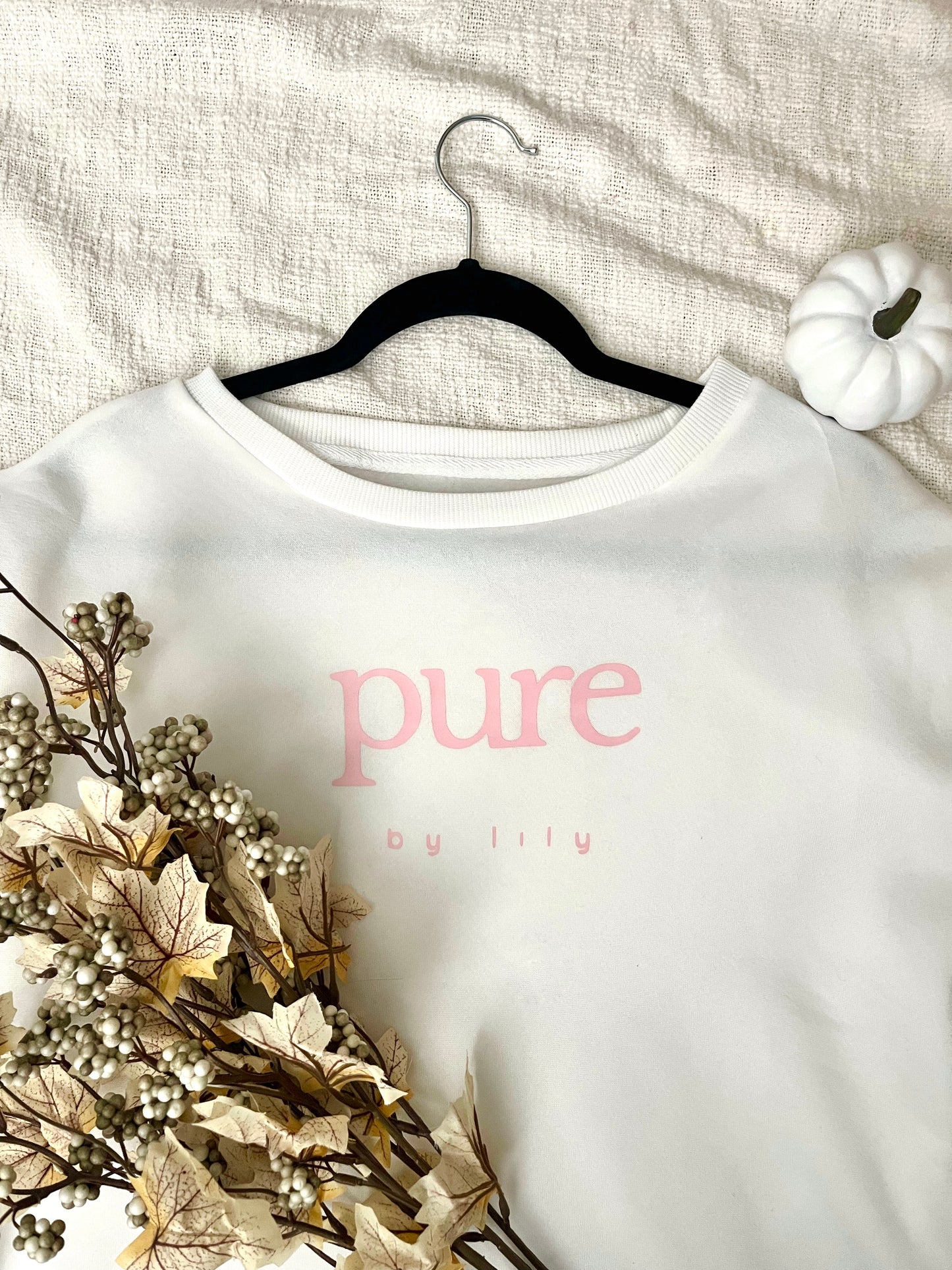 Pretty & PURE White Crewneck