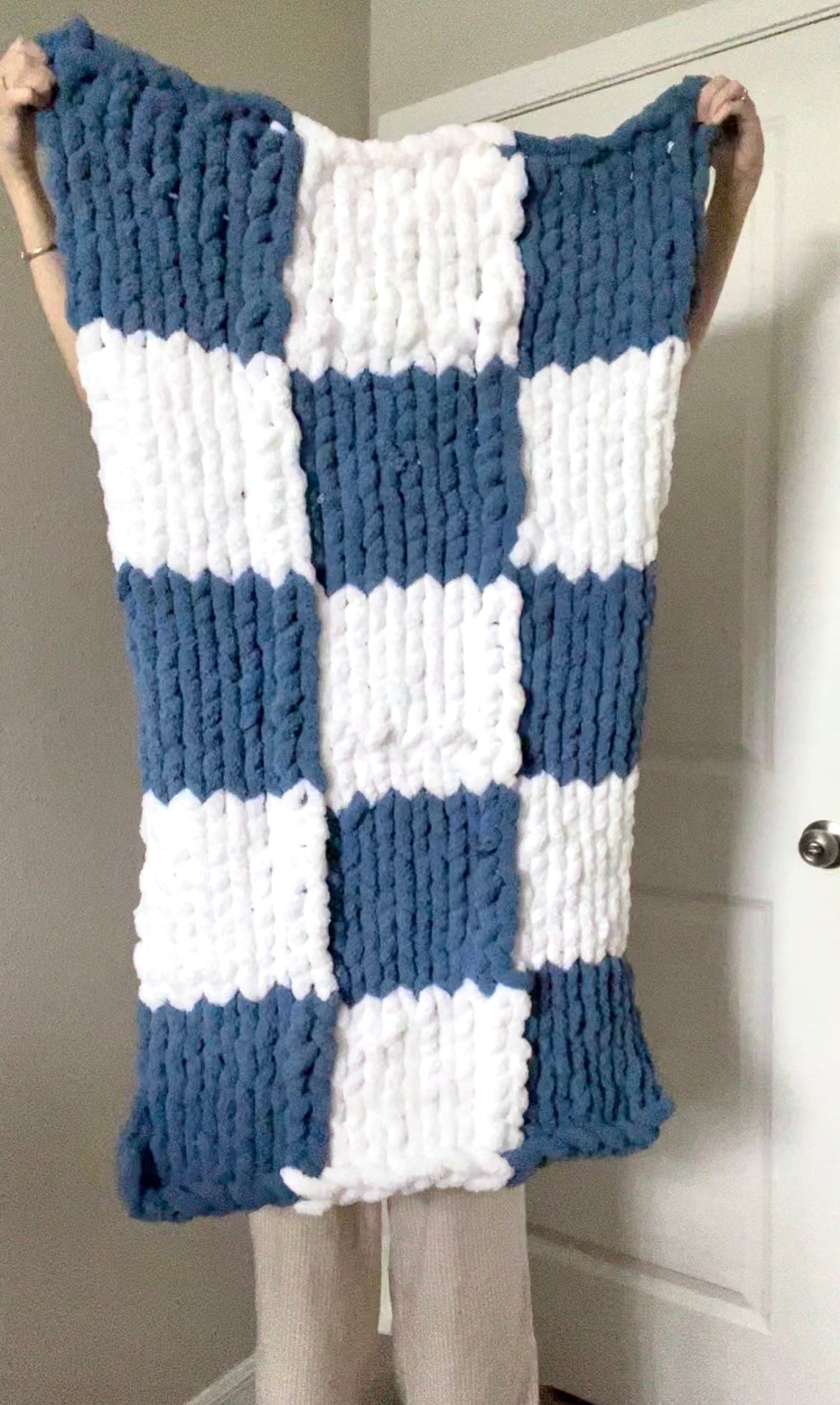 Checkered Chunky Blanket